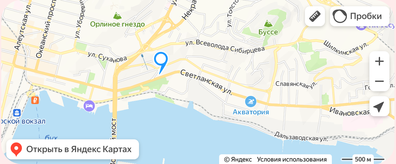 Карта расположения компании